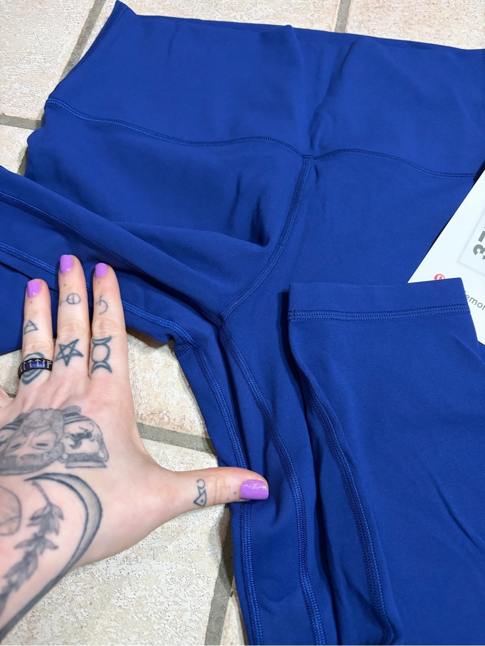 NWT Lululemon Align High-Rise Pant 25” (Clubhouse Blue) Size 10 - Picture 3 of 7